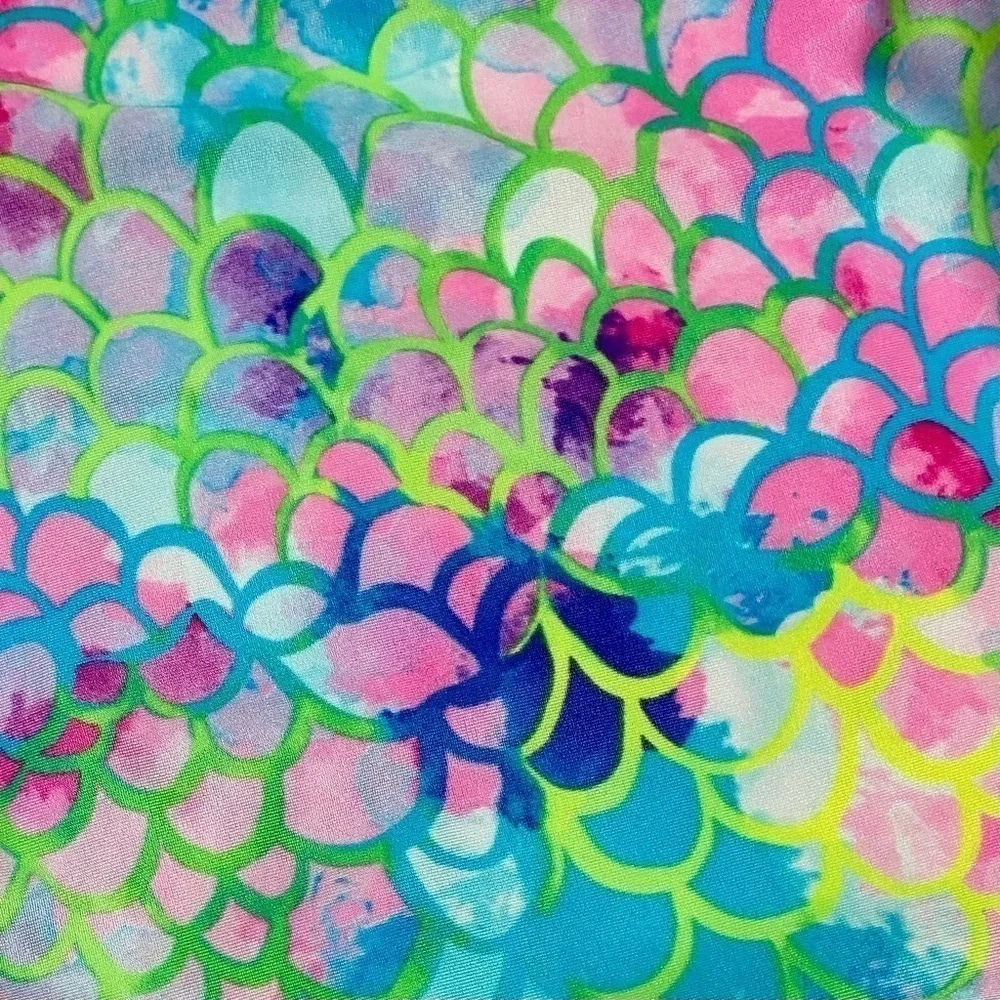 Speedo sea level mermaid scales print racer back multicolor small